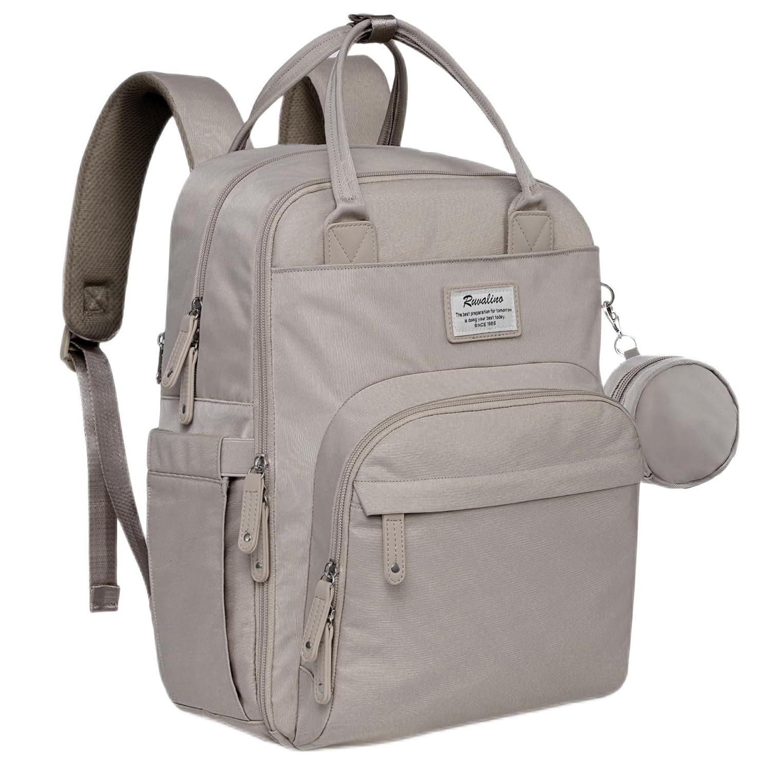 Ruvalino Classic Diaper Bag Backpack Clay