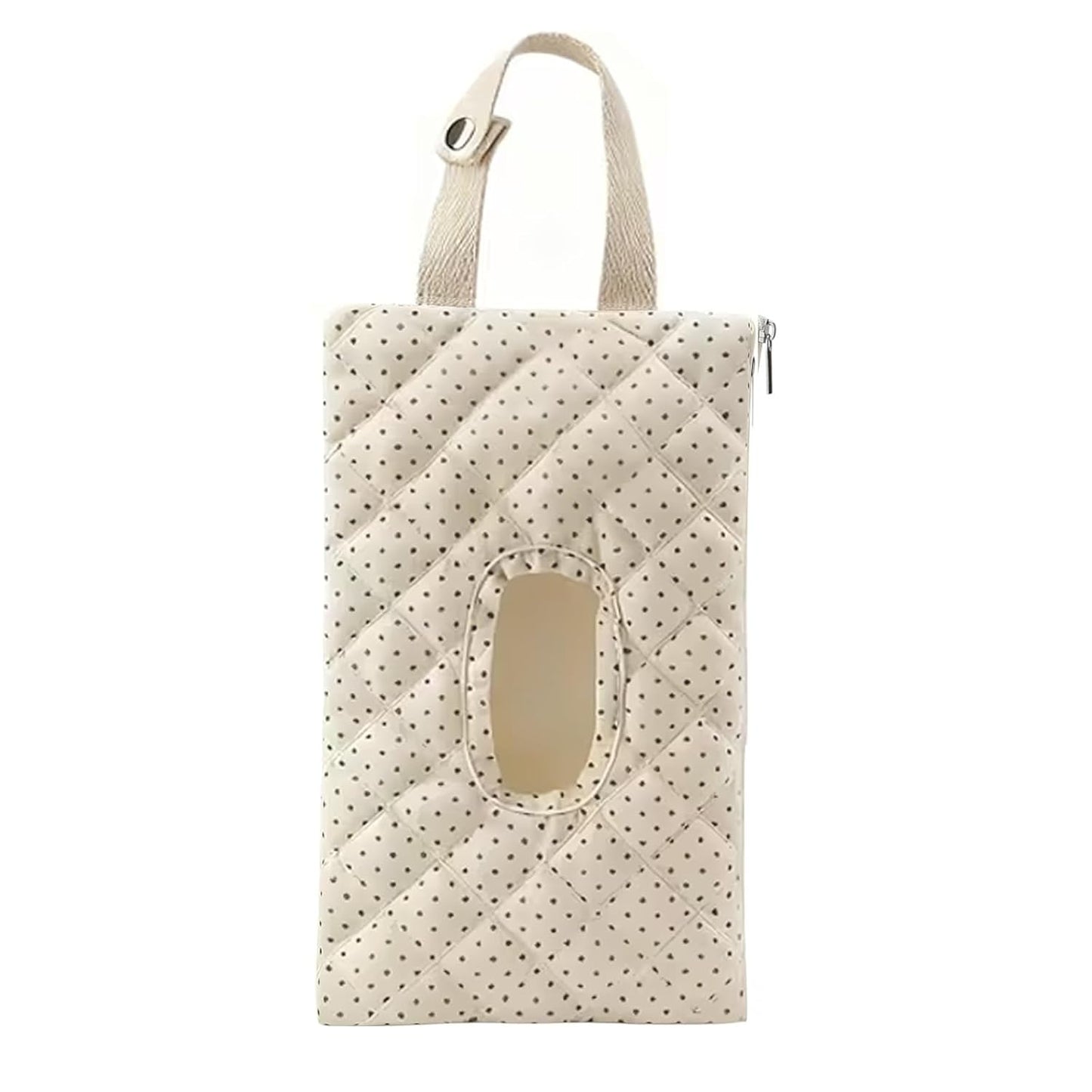 Ruvalino Wipe Holder Quilted Wipe Pouch Portable Hanging Floral Wet Wipes Bag
