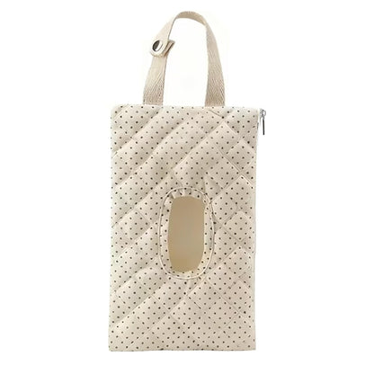 Ruvalino Wipe Holder Quilted Wipe Pouch Portable Hanging Floral Wet Wipes Bag
