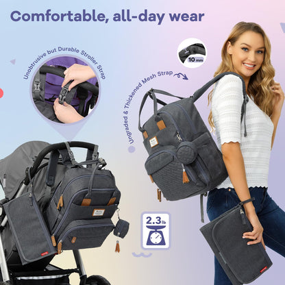RUVALINO Neutral All-in-One Baby Bags Set