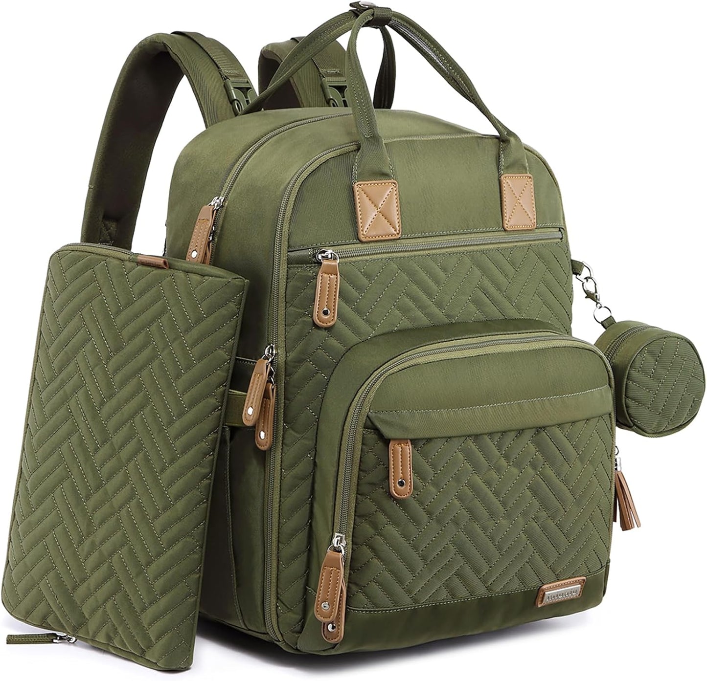 RUVALINO 4 in 1 kit Large Diaper Bag Backpack