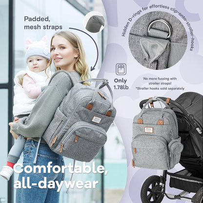 RUVALINO Classic Diaper Bag Backpack