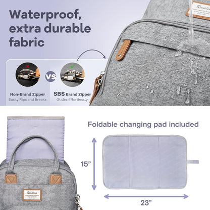 RUVALINO Classic Diaper Bag Backpack