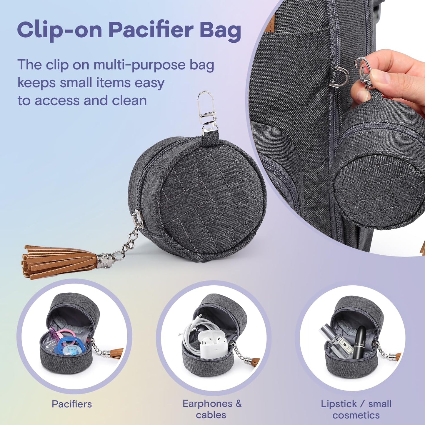 RUVALINO Neutral All-in-One Baby Bags Set