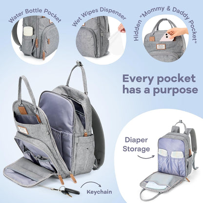 RUVALINO Classic Diaper Bag Backpack