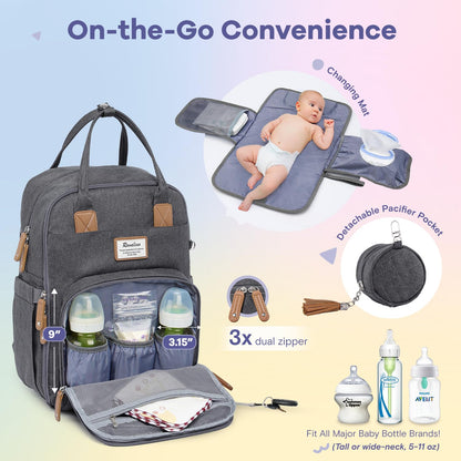 RUVALINO Neutral All-in-One Baby Bags Set