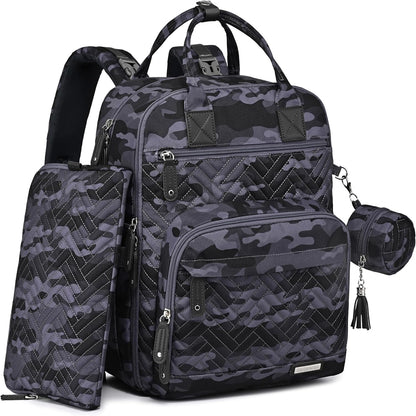 RUVALINO 4 in 1 kit Large Diaper Bag Backpack