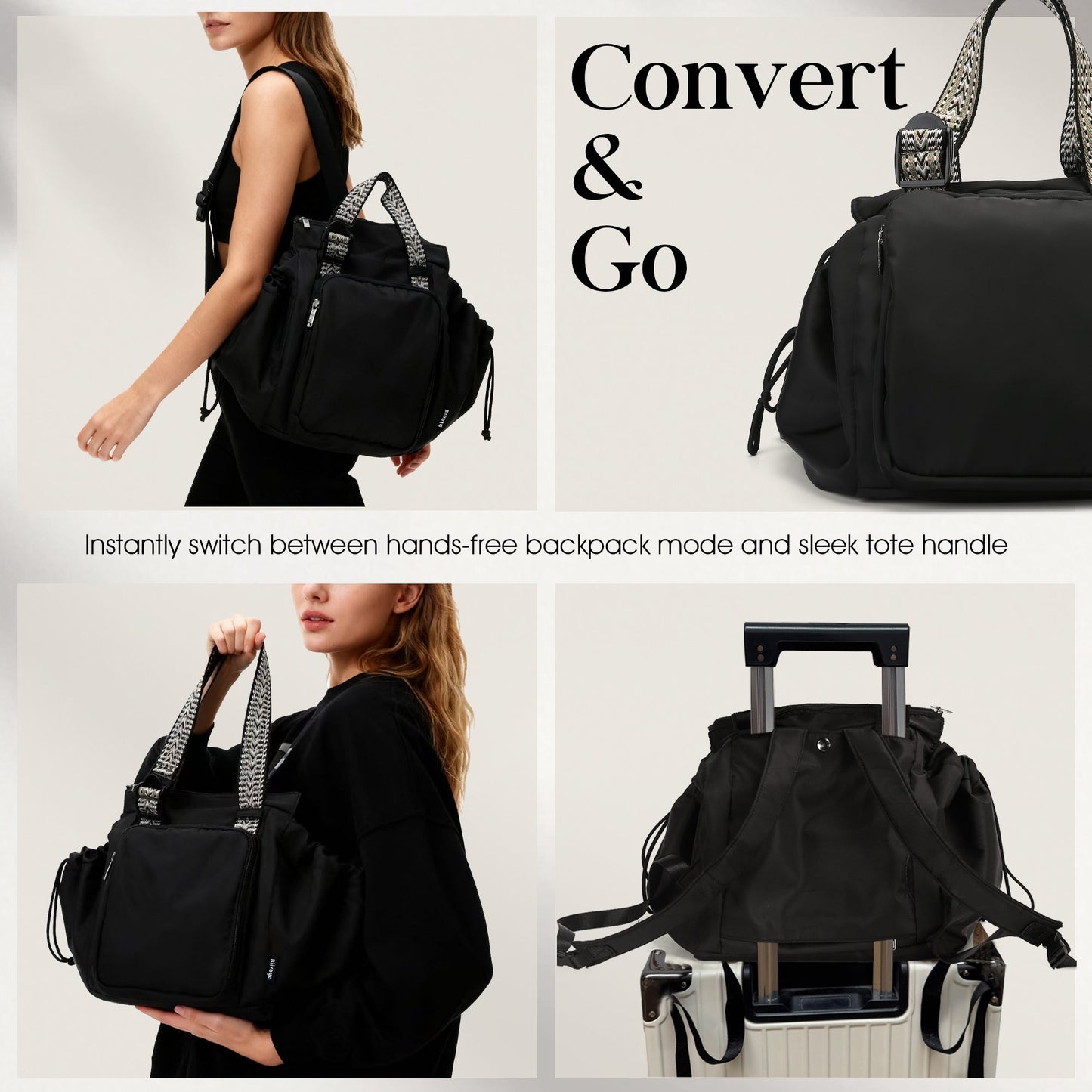 Multi-Functional Women's Fashion Tote