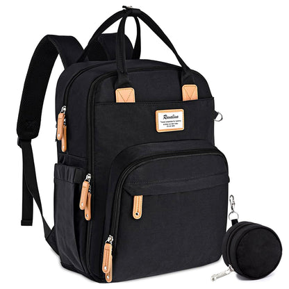 Ruvalino Classic Diaper Bag Backpack - Black product view 1