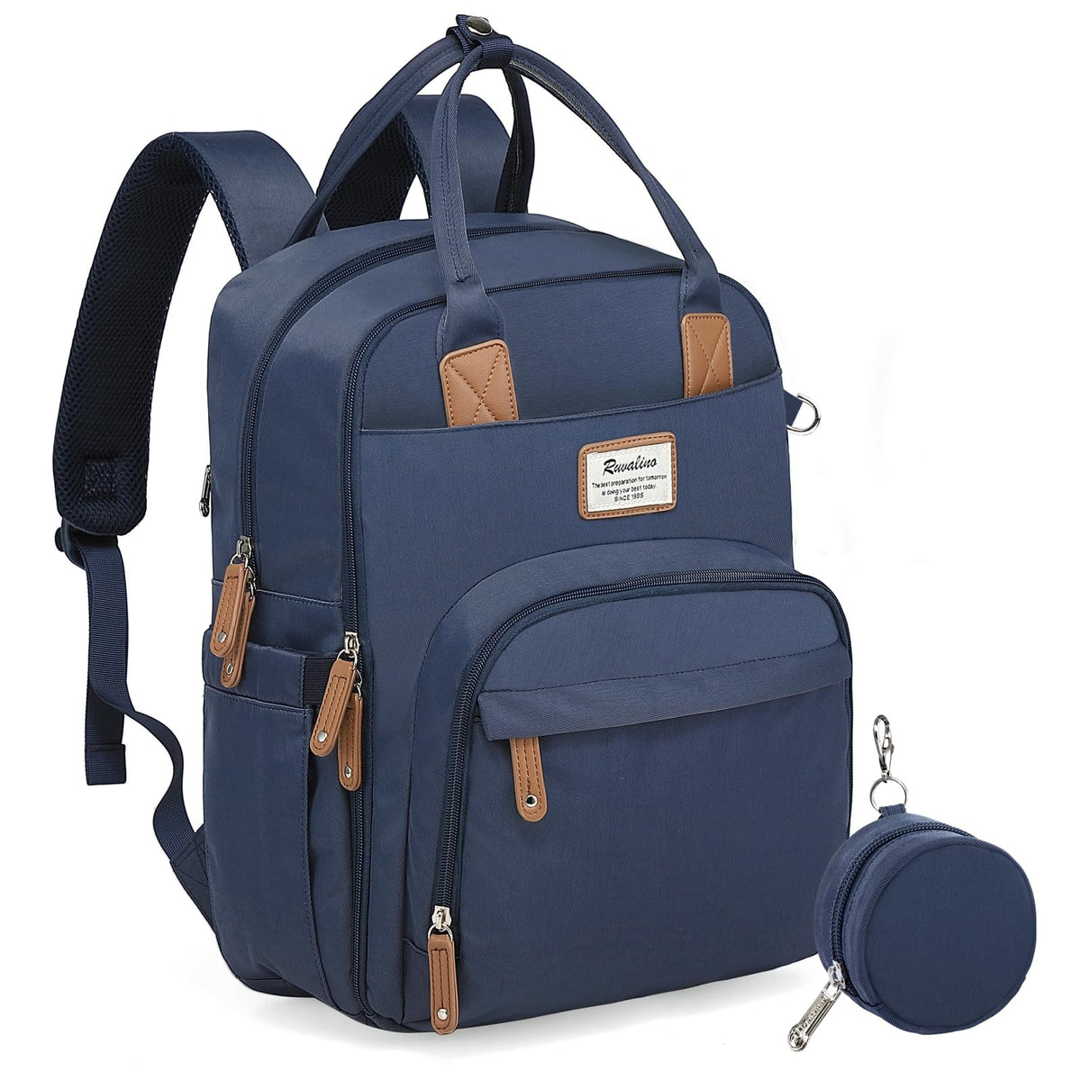 Ruvalino Classic Diaper Bag Backpack - Navy Blue product view 4