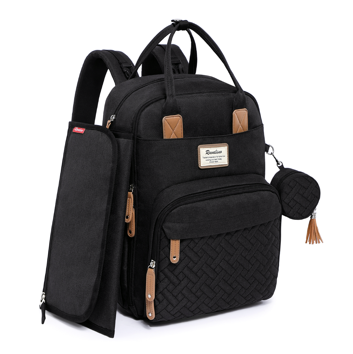 Ruvalino Neutral All-in-One Baby Bags - Black product view 17