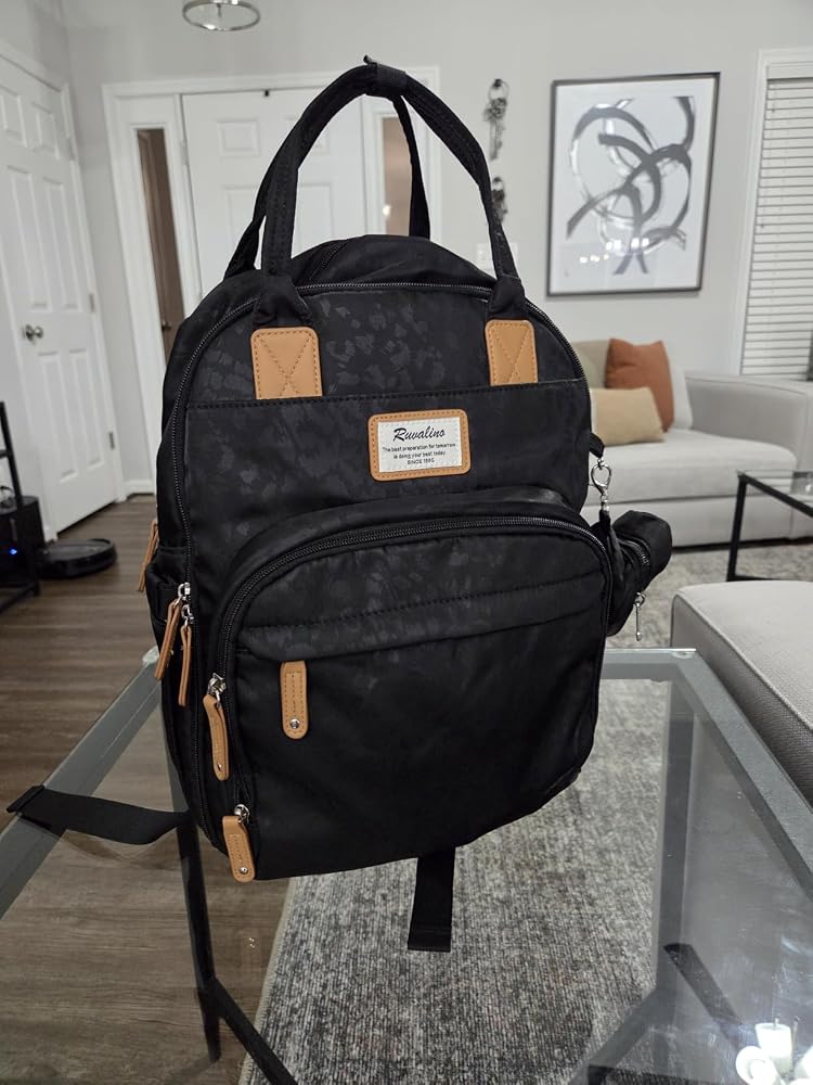 Brandon's customer photo of the Black Leopard backpack